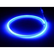 Гибкий неон 220V SMD 2835/120 (IP67) Blue (круглый)